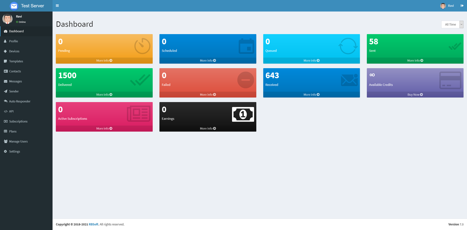 WLG SMS Dashboard